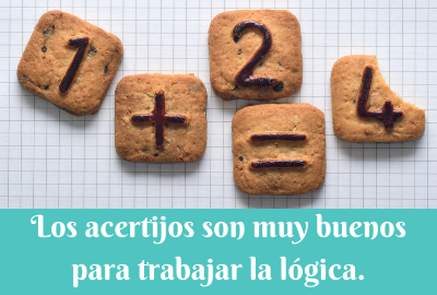 galletas con números y operaciones matemáticas
